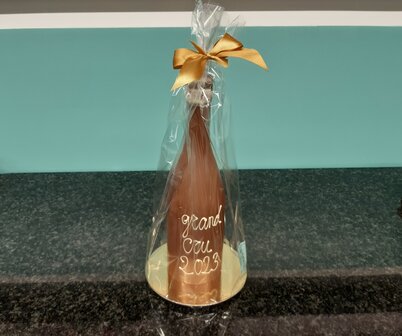 Grote fles verpakt
