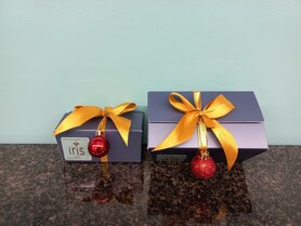 Kerstballotin pralines