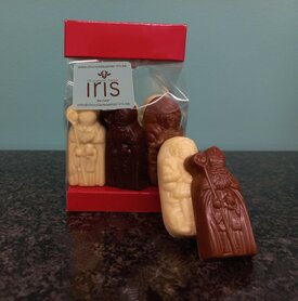 Suikervrije Sintcaraques gevuld met praliné, 10 st