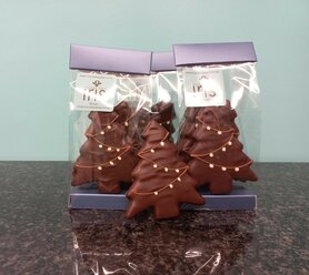 Marsepein kerstboom (4 st)